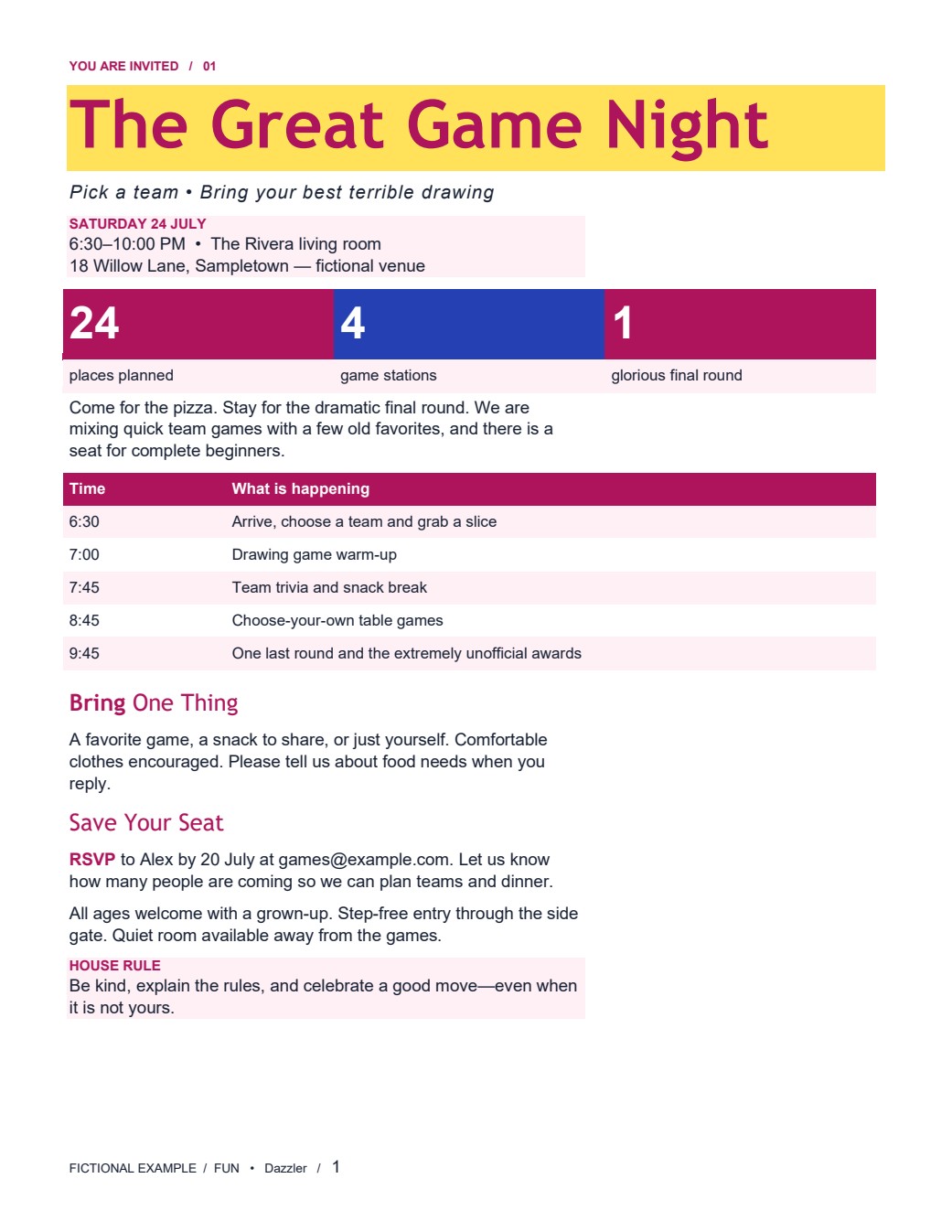 The Great Game Night — DOCX snapshot