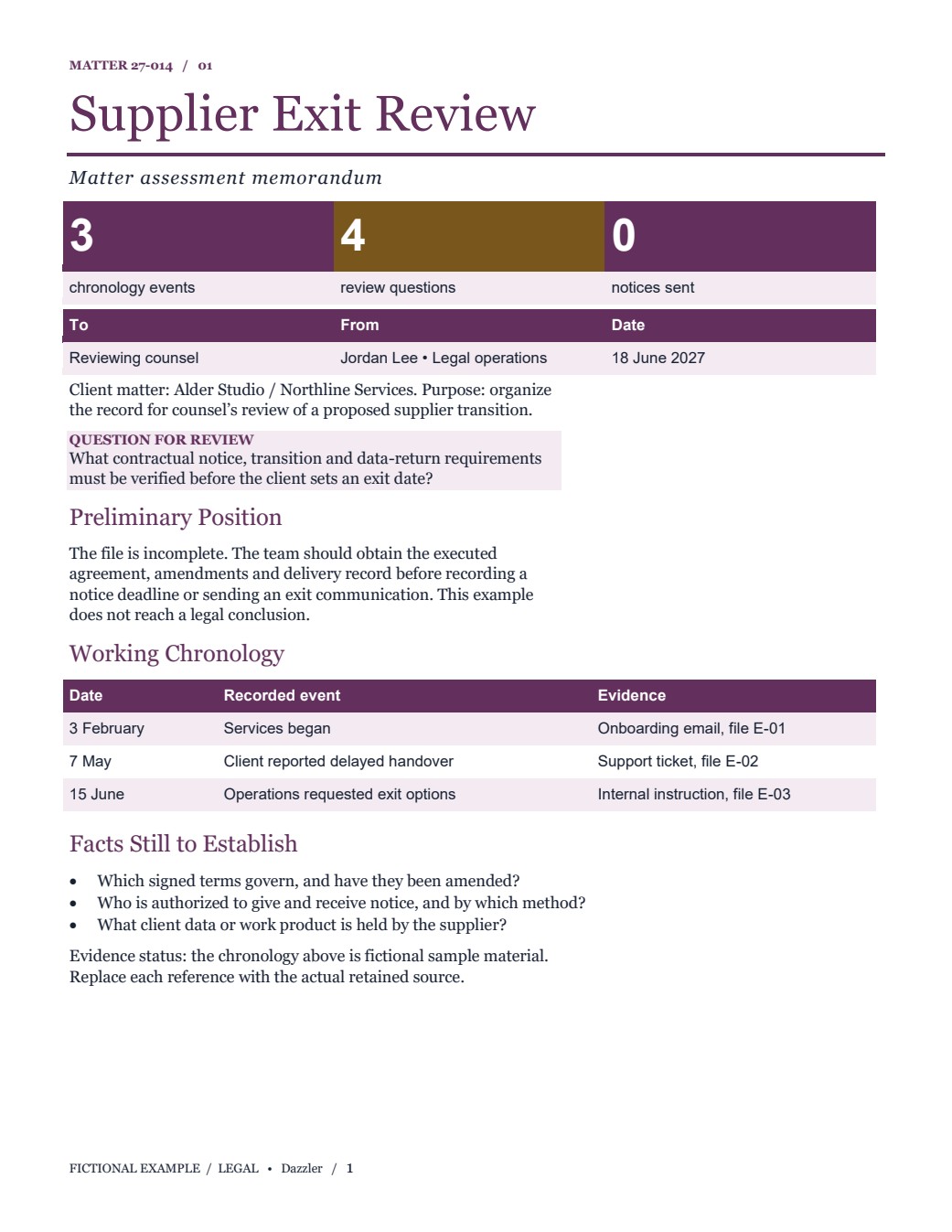Supplier Exit Review — DOCX snapshot