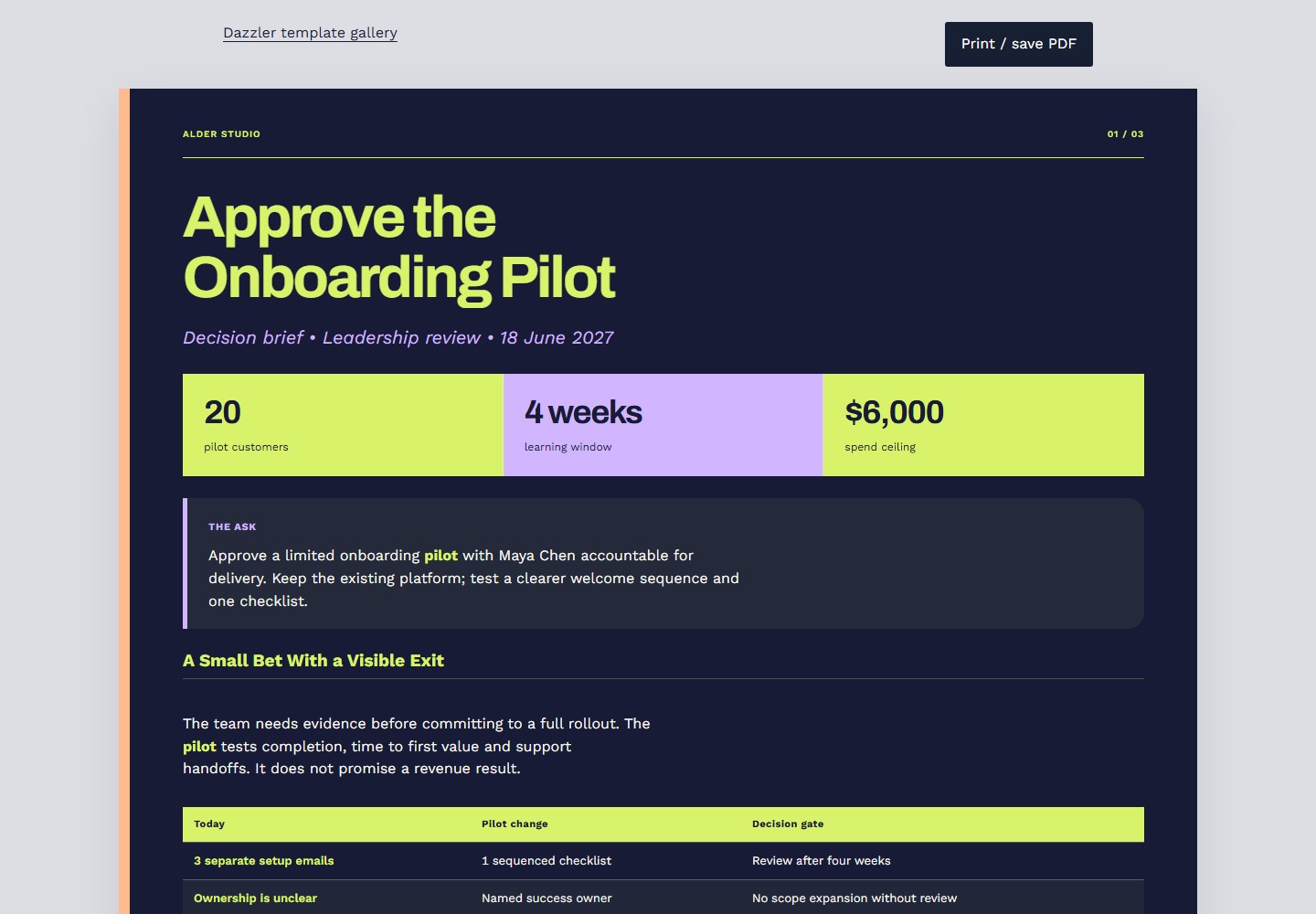 Approve the Onboarding Pilot — HTML snapshot